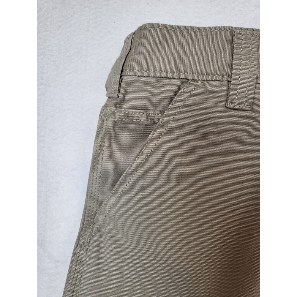 Carhartt Rugged Flex Relaxed Fit KHAKI Canvas Work Shorts BS2514-M Size 46 - Picture 2 of 7